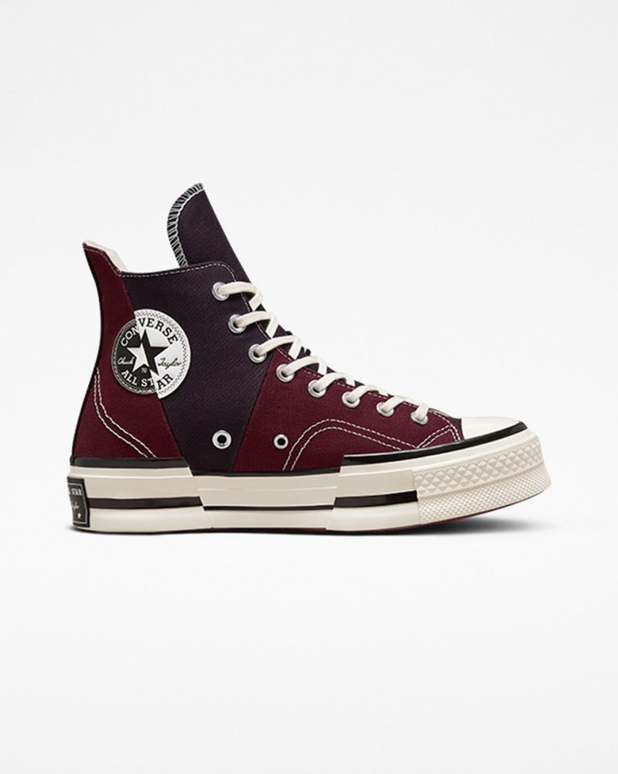 Tenisi Inalti Barbati Converse Chuck 70 Plus Rosii Inchis Negrii | RO IQUCH720